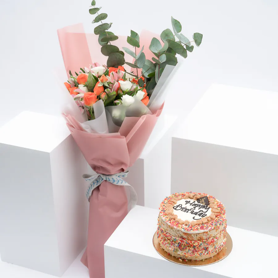 Sucre De Nada Vanilla Birthday Cake | Joy Bouquet 6