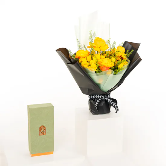 Fahda Sweet Pistachio Small Box | Roses Bouquet