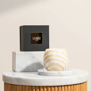 Lumiz Candles Papaya Éxotique Big White Candle | 850g Lumiz Candles Papaya Éxotique Big White Candle | 850g