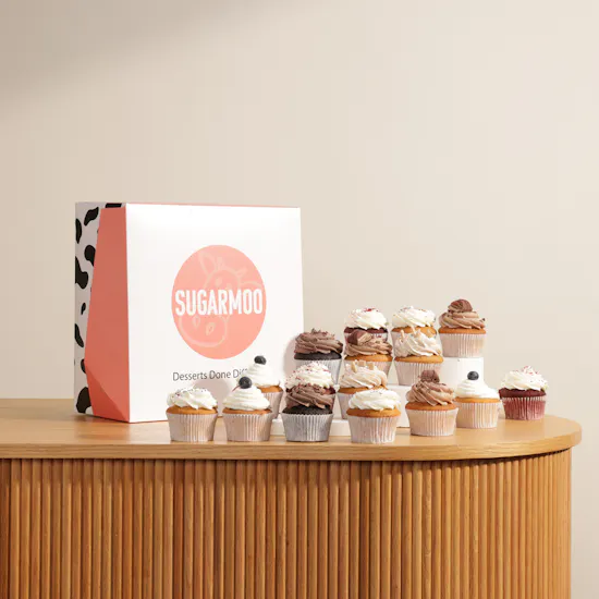 Sugarmoo Mixed Cupcakes Box