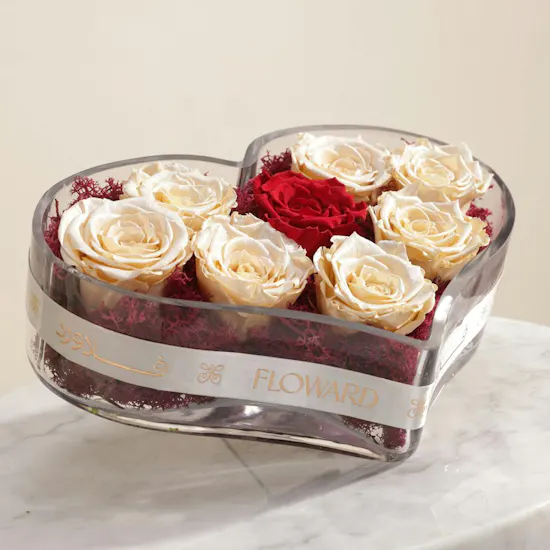 Eternal Love Preserved Rose Vase
