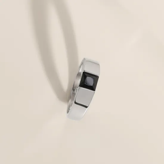 Floward Monolith Ring Silver Men's Ring | Size 8