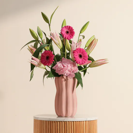 Pinkish Flowers Vase