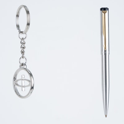 Parker SS Vector GT Ball Pen with Keychain