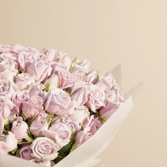 Violet Serenity Bouquet | 50 Baby Roses