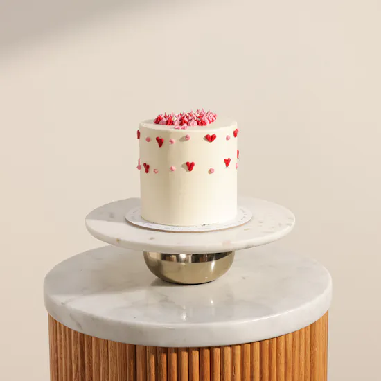 Floward Pink and Red Heart Cake