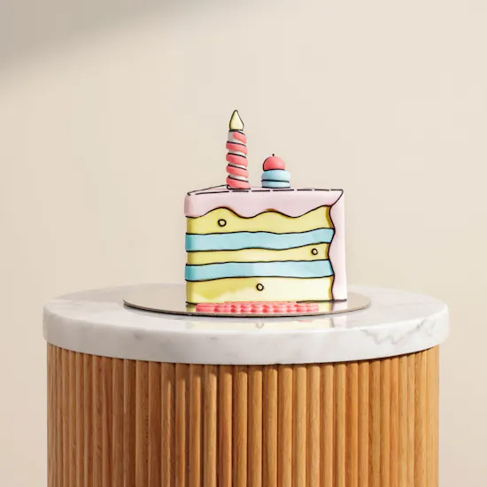 Floward Happy Birthday 2D Slice Comic Cake
