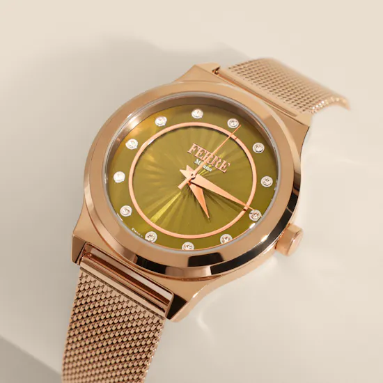 Ferre Milano Fashion Gold with Green Dial Women's Watch