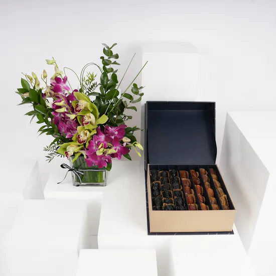 Nua Large Signature Box | Orchid Vase