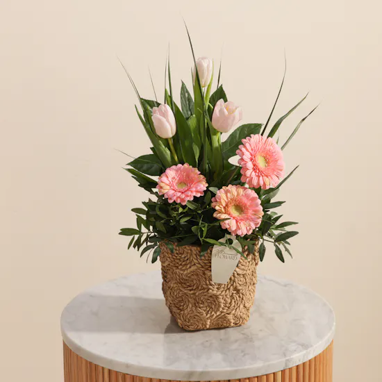 Whispering Pink Garden Vase