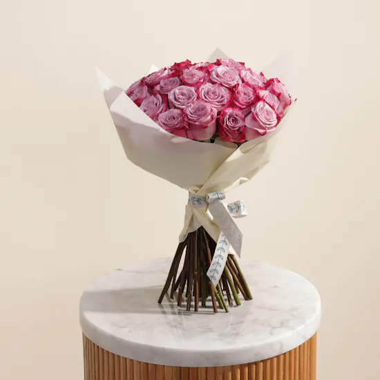Delightful Purple | White Wrap