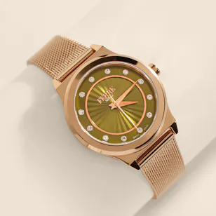Ferre Milano Fashion Gold with Green Dial Women's Watch