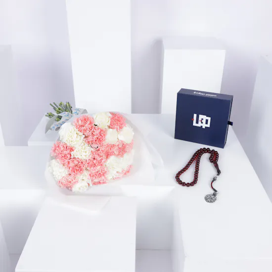 Kun Maroon Misbaha | Carnation Bouquet