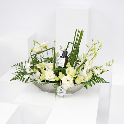 Mubkhar Unisex Fragrance with Floral Vase 