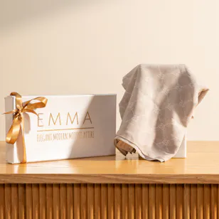 Emma Signé Beige Chiffon Scarf Emma Signé Beige Chiffon Scarf