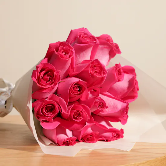 Fuchsia Grace Rose Bouquet