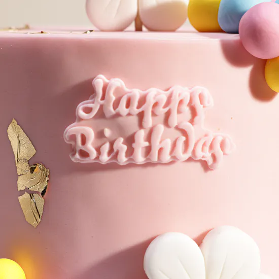 Floward Pink Happy Birthday Cake