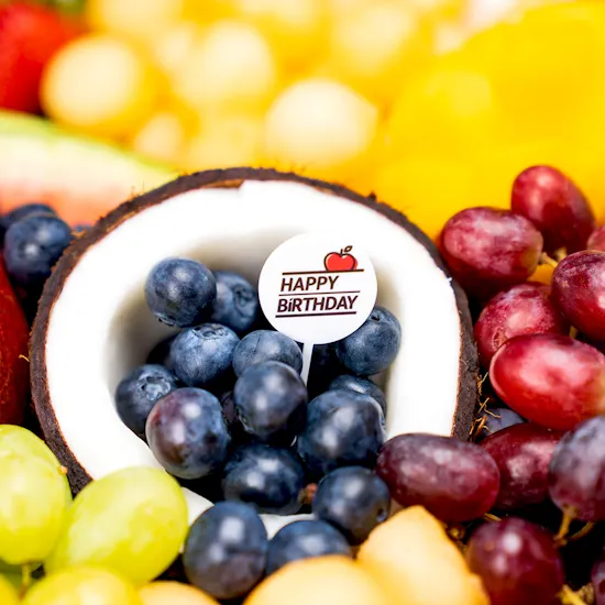 Fruitful Day Deluxe Happy Birthday Platter | 40 cm