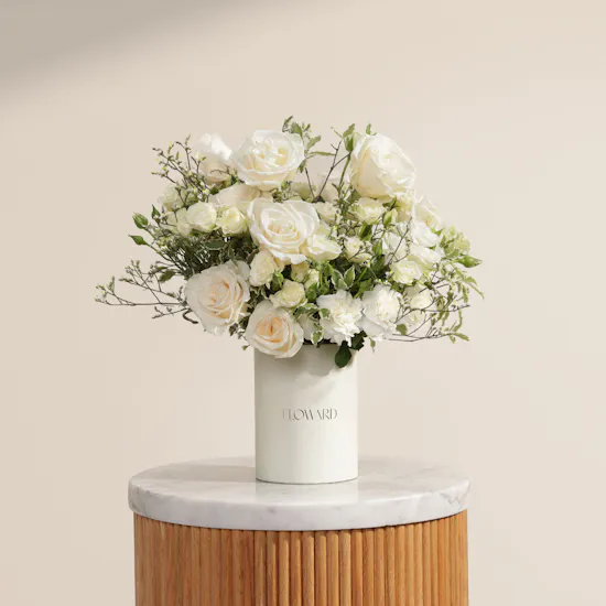 The Ivory Queen Flower Flower Box