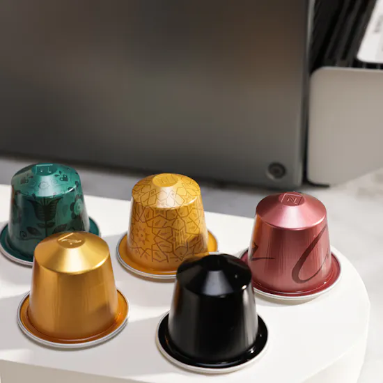 Nespresso Pixie Titan Coffee Machine and Capsules