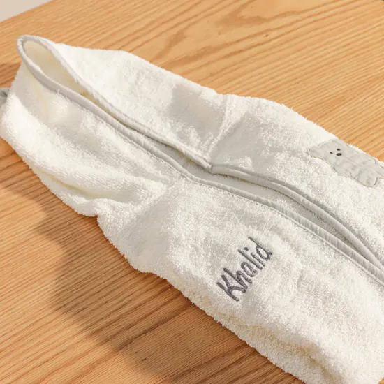 Belovedone Personalized Grey Baby Shower Set