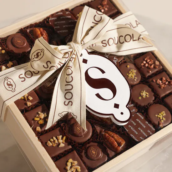 Soucolat Classic Chocolate Wood Tray