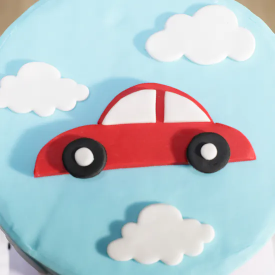 Floward Red Car Premium Birthday Cake