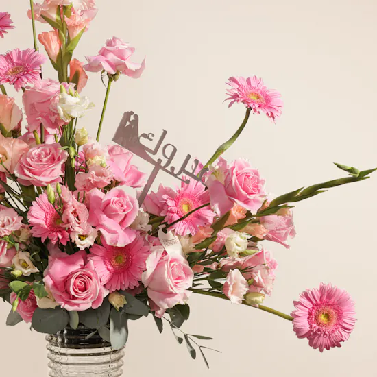 Congratulation Flowers Vase