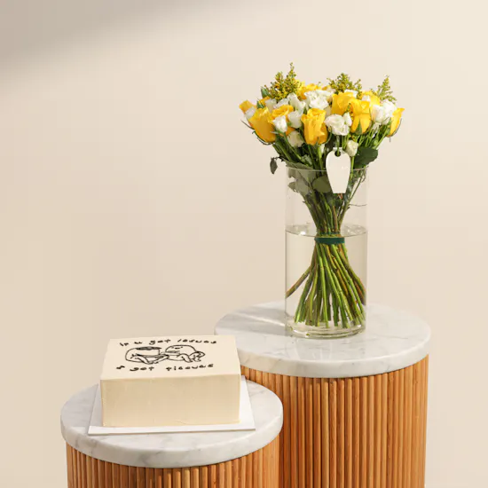 Floward If You Got Issues I Got Tissues Cake | Joyous Flower Vase