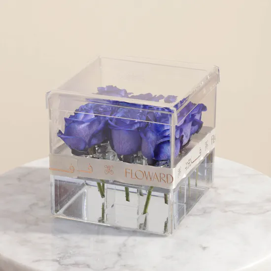 Charming Blue Roses Box
