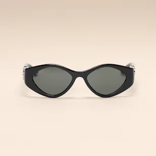 Gucci Butterfly Black Ladies Sunglasses