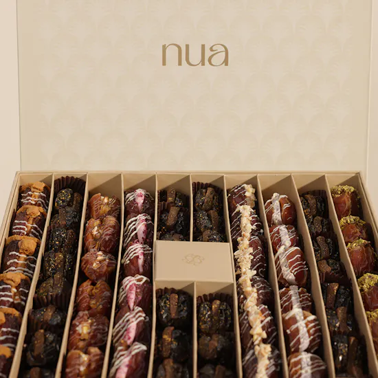 Nua Stuffed Dates Nakheel Cream Box