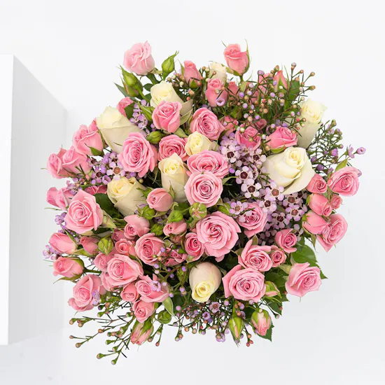 NJD Ombre Strawberries & Flowers Vase