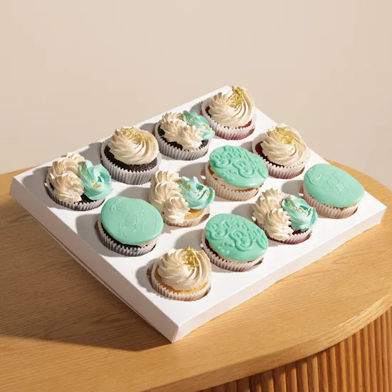 NJD Baby Boy Cupcakes | 12 Pieces