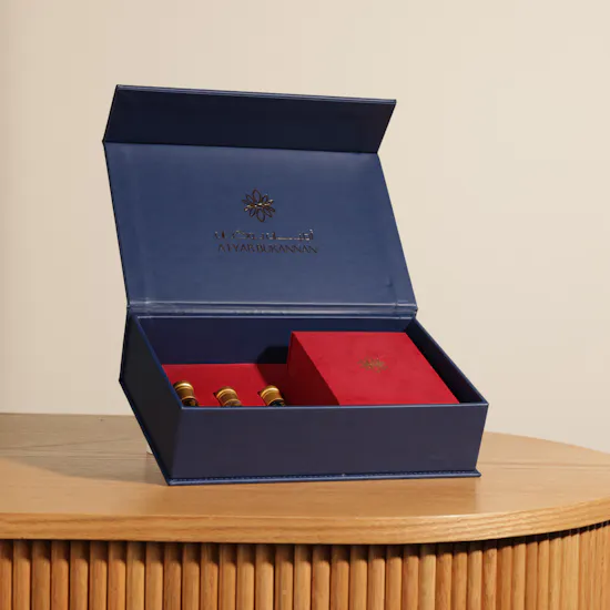 Atyab Bukannan Eastern Collection Blue Box | Shiny Flowers