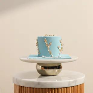Floward Happy Birthday Blue Violet Cake