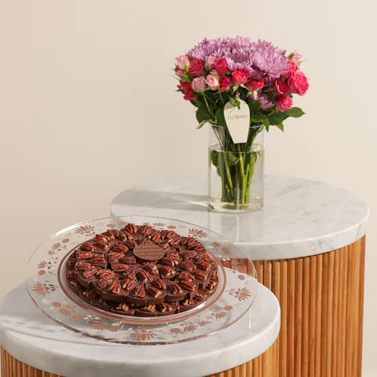Soucolat Turtle Jaipur Round Tray | Unique Flowers