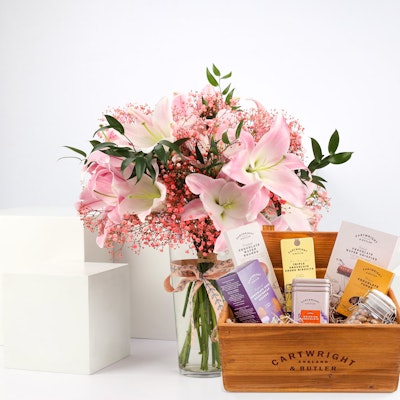 Cartwright & Butler Chocolate Hamper | Pretty in Pink Cartwright & Butler Chocolate Hamper | Pretty in Pink