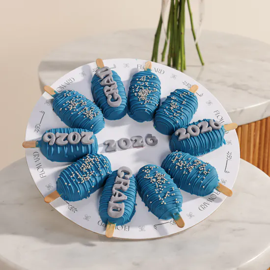 Floward 2026 Graduation Blue Popsickles | A New Chapter Flowers