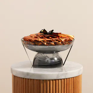Abucci Wrapped Crêpe Dentelle Tray