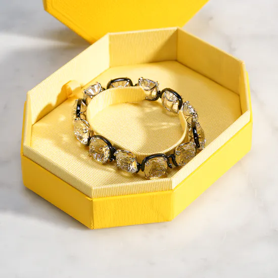 Swarovski Harmonia White Cushion Cut Crystals Women's Bracelet