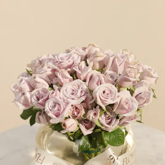 Miss L' by L'azurde Elegant Earrings | Captivating Baby Roses Vase