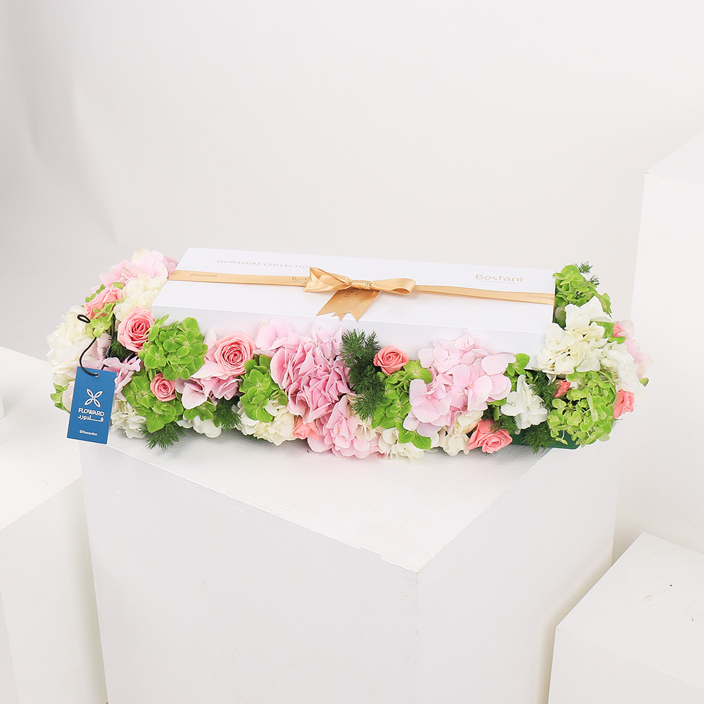 شوكولاتة من بستاني مع الهيدرينجيا