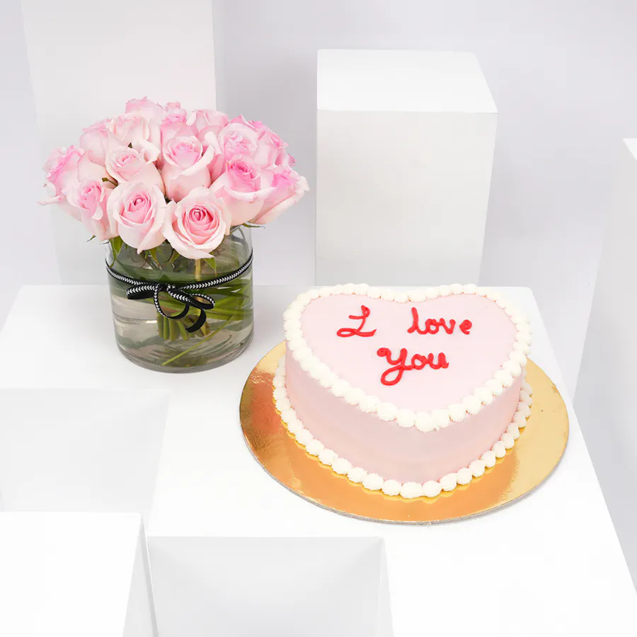 Helen's Bakery Cake | 20 Pink Roses 3