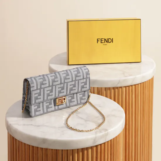 Fendi Baguette On Chain Women's Wallet