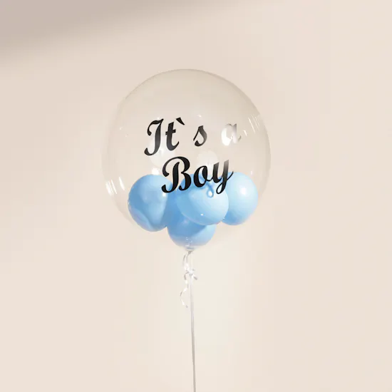 Balloonizer Baby Boy Bubble Balloon