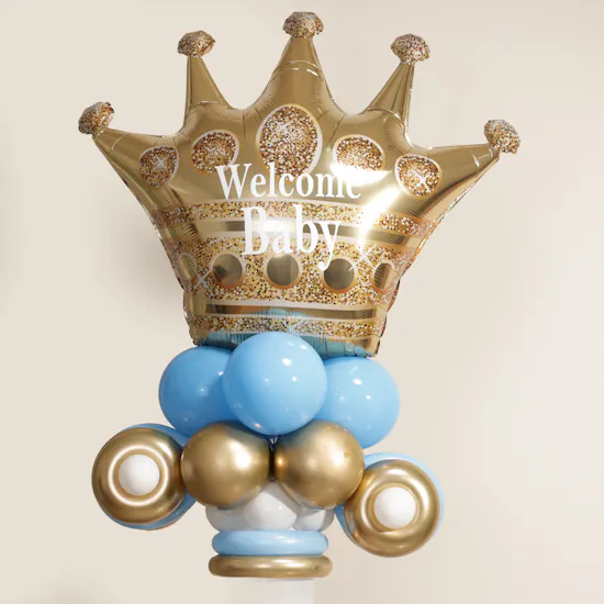 Balloonizer Welcome Baby Boy Balloons Set