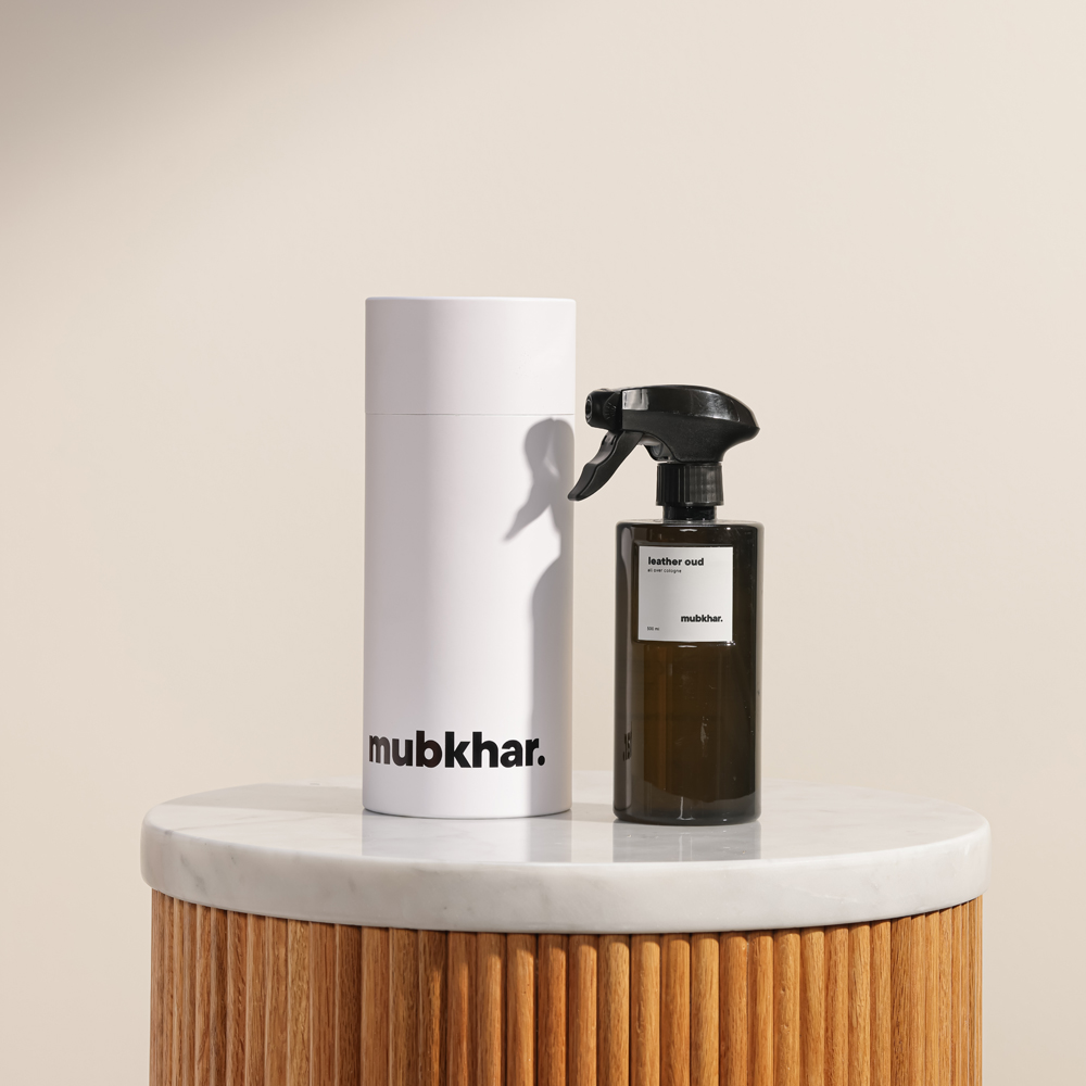 Mubkhar Leather Oud All Over Eau De Cologne | 500ml 