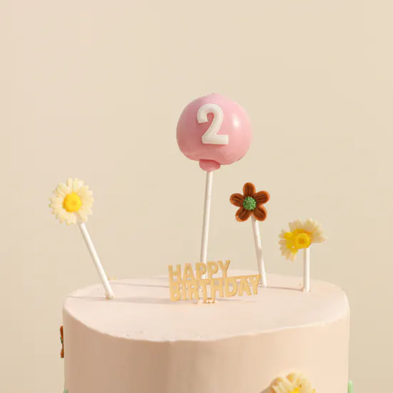 Floward Daisy Floral Birthday Cake