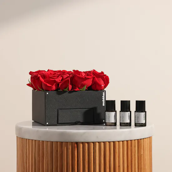 Mubkhar Citrus Essence Perfume Set | Red Rose Box